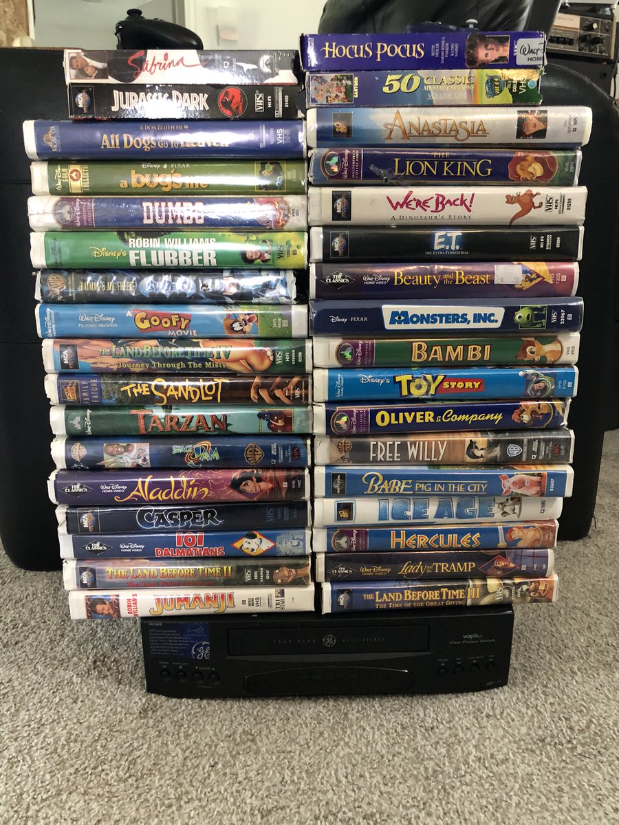 Decent pick up today #vcr #vhs #vhsmovies #vhscollector #vhscollection #vhscommunity #disney