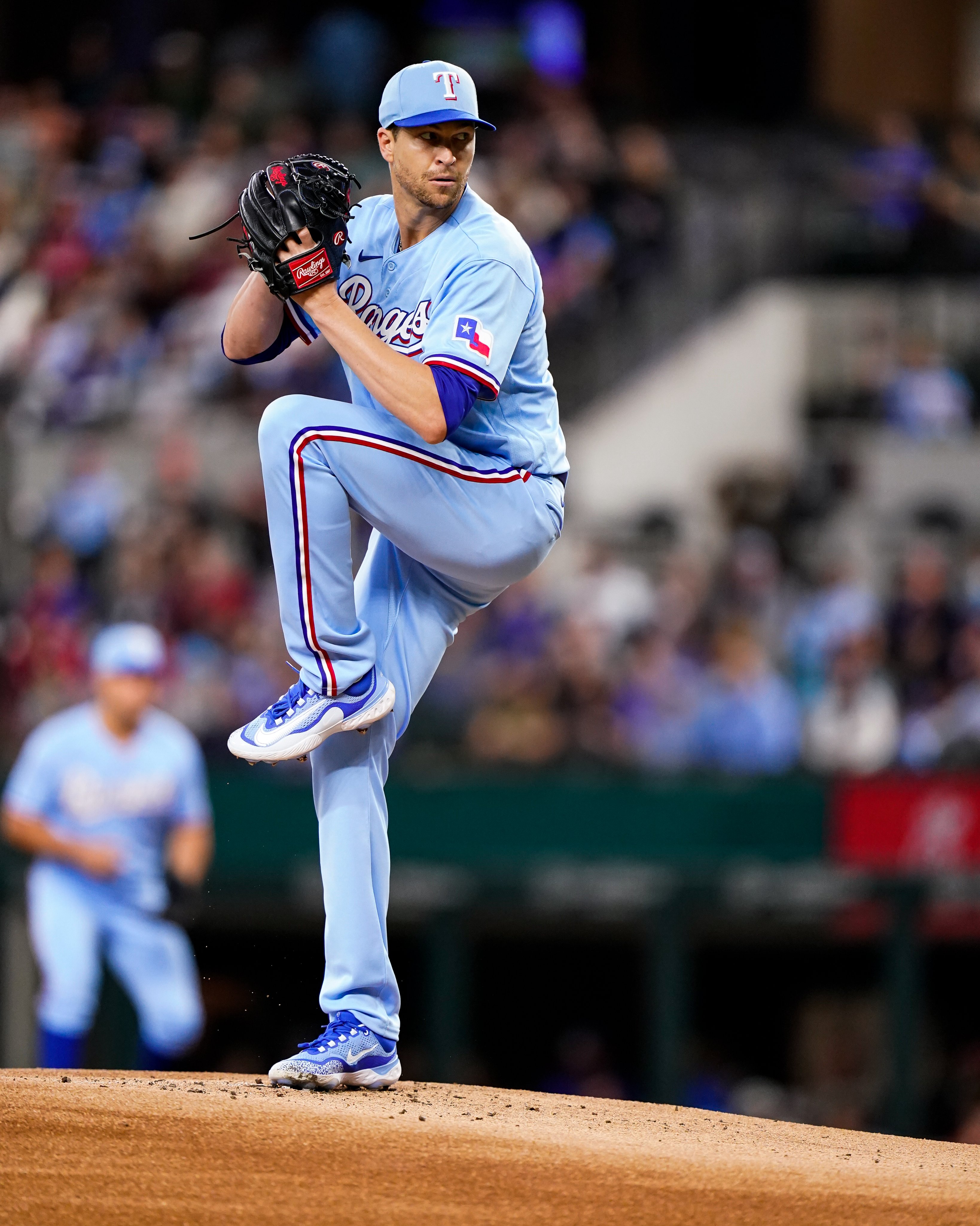 Texas Rangers on X: deGrom in powder blue. 😮‍💨   / X