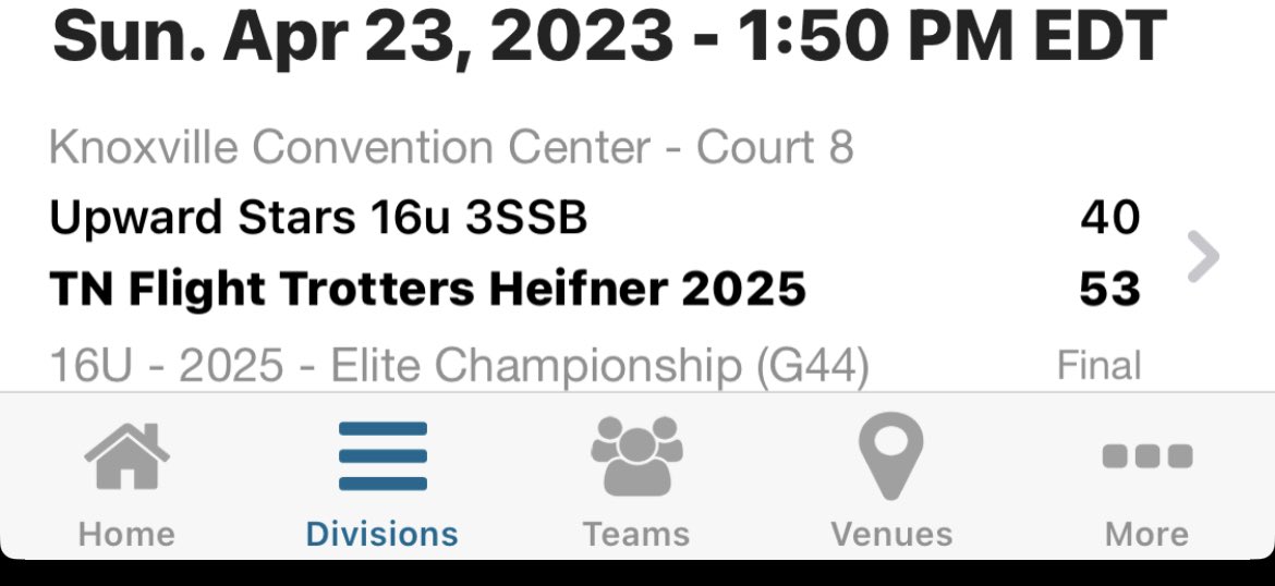 Richard Heifner (@coachheifner) on Twitter photo Finished 3-1 in Elite Championship division.
<a href="/delaneyw07/">Delaney Weddington</a> with 25
<a href="/RheaShylee/">Shylee Rhea Shelton</a> with 13 Finished 3-1 in Elite Championship division.
<a href="/delaneyw07/">Delaney Weddington</a> with 25
<a href="/RheaShylee/">Shylee Rhea Shelton</a> with 13