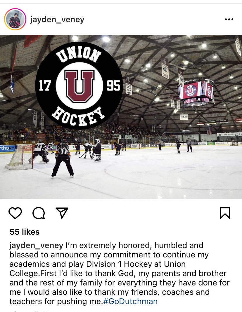 Jason Feldman (@pbfeldy) on Twitter photo Congrats to <a href="/RocketBoysPuck/">John Marshall Boys Hockey</a> big man and 2023 PB Player of the Year <a href="/JaydenVeney/">jayden veney</a>. He’ll play D1 college hockey at Union College in Schenectady, NY.
Dutchmen are getting a great player and an even better person Congrats to <a href="/RocketBoysPuck/">John Marshall Boys Hockey</a> big man and 2023 PB Player of the Year <a href="/JaydenVeney/">jayden veney</a>. He’ll play D1 college hockey at Union College in Schenectady, NY.
Dutchmen are getting a great player and an even better person