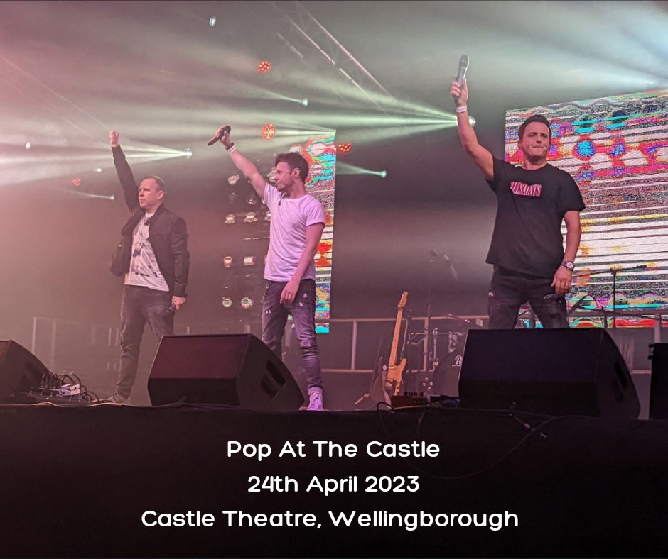 Tonight the boys will be performing at the Castle Theatre in Wellingborough for Pop At The Castle 🎶