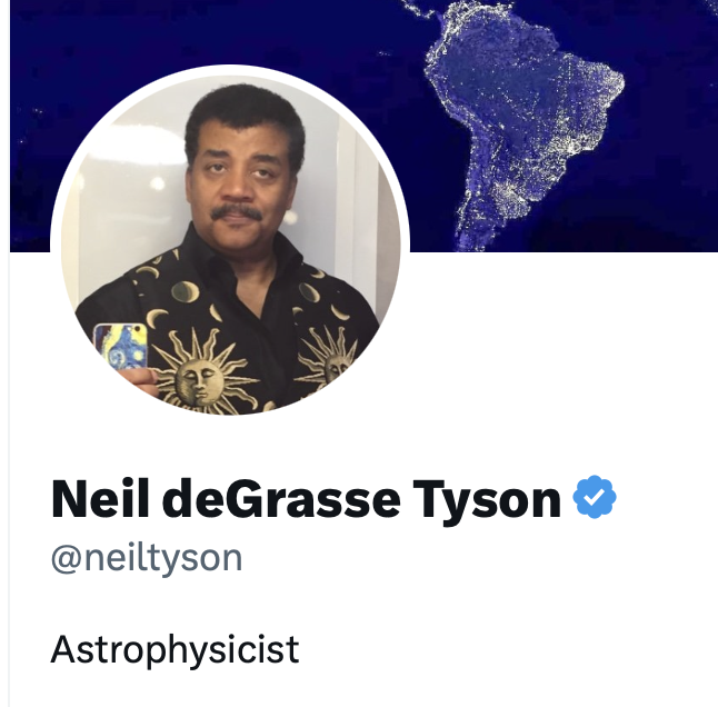 neiltyson's tweet image. This past week my Twitter "Blue Check" disappeared for a few days, and then reappeared today.

The Universe brims with mysteries.