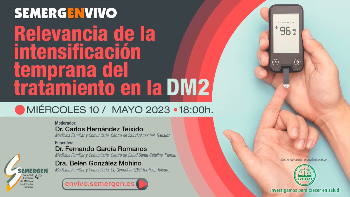 No os lo podéis perder.

🗓️10 de mayo. 

Con compañeros del grupo! 

<a href="/SEMERGENap/">SEMERGEN | Médicos de AP #SEMERGEN25</a> <a href="/carlos_teixi/">Carlos Hdez Teixidó</a> <a href="/glez_mohino/">Belén Gonzalez Mohino #YoApoyoAPrimaria</a>
