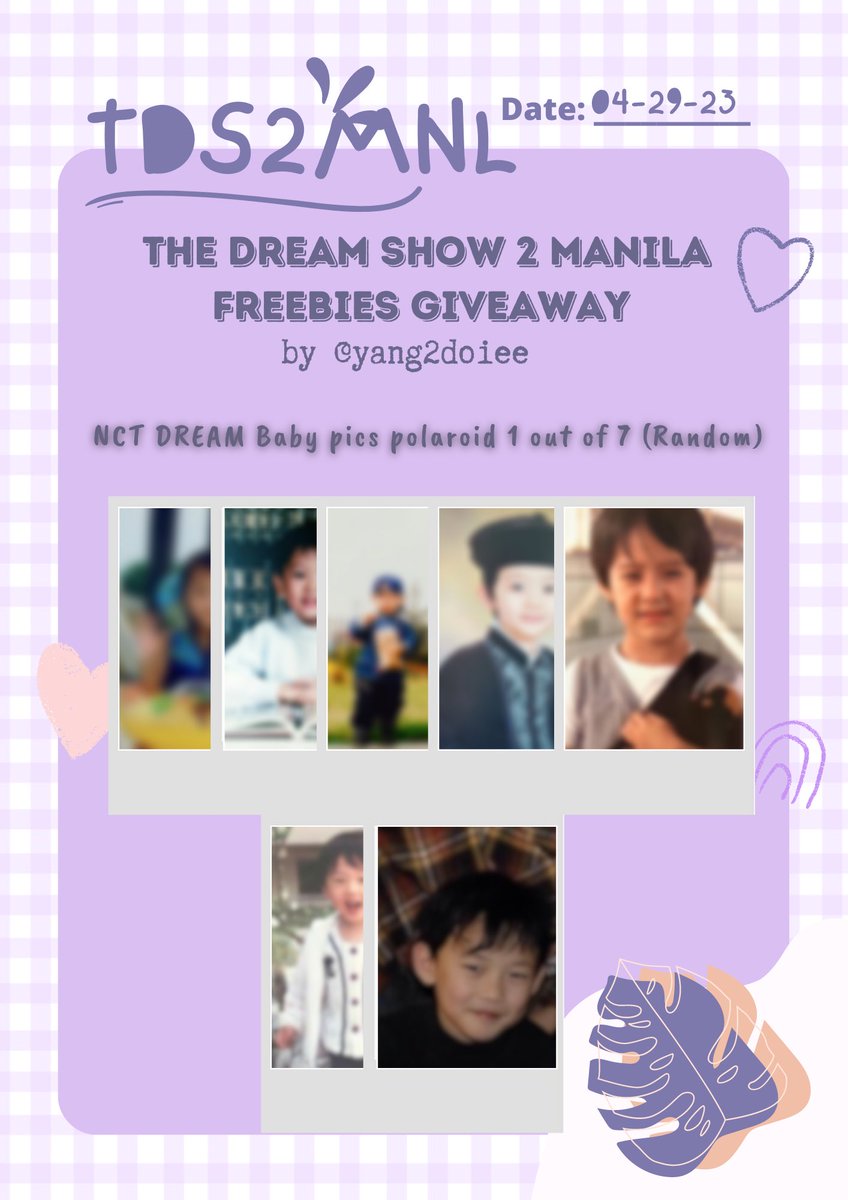 yang2doiee's tweet photo. TDS2 in MANILA Fan Support #THEDREAMSHOW2_in_MANILA 
For  @NCTsmtown_DREAM by @yang2doiee 

⟡ like &amp; rt
⟡ for april 29/day 1 only.
⟡ check pictures for more information.
⟡ open for trades and donations, pls dm! https://t.co/vHxMevnatM