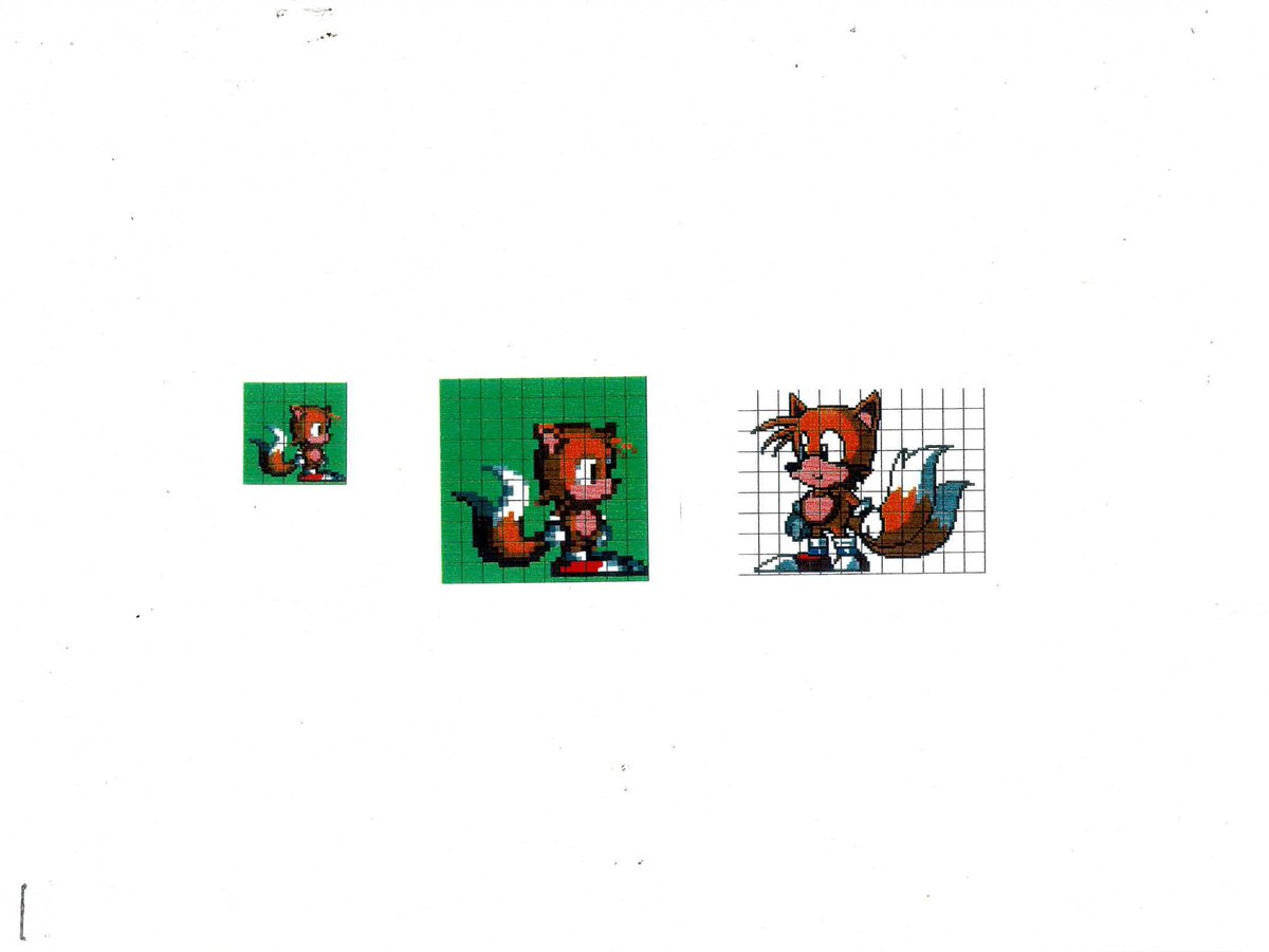 Fieryfurnace on X: The earliest sprite sheet for Tails in Sonic 2 -  discovered in a folder for DiC's pilot episode of the Sonic SatAM cartoon  show. It is the only known