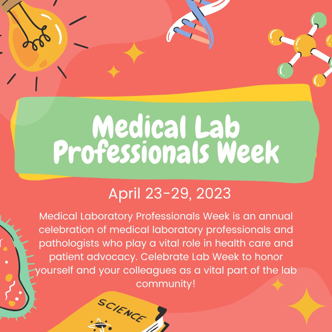 🔬 Thank a Lab Professional this week! These dedicated scientists, technicians, and medical professionals work tirelessly behind the scenes moving healthcare and science forward! Thank you for all that you do!  #Labweek2023 #MLPW #MLPW23 #publichealth #patientadvocacy