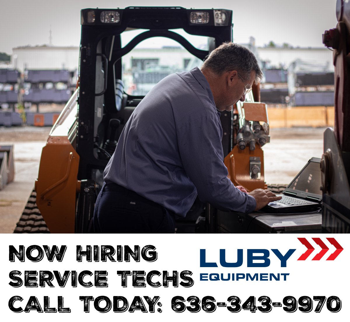 Apply today by clicking the link: 
lubyequipment.com/careers/