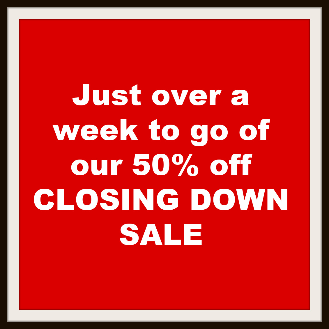 Into the final week of our fab 50% off CLOSING DOWN SALE at ruddickgardengifts.co.uk So for all your home and garden gifts check us out and order while stocks last.  This website will close at the end of April xx #gifts #gardening #sale
