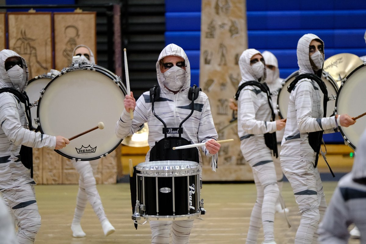 NoblesvilleBand's tweet photo. @hctmummies Thanks for the inspiration! Noblesville Indoor Percussion Ensemble came to rock and placed 4th in Scholastic A at WGI World Championships! Who said a Mummy aint got soul! π€πΌ
@NobSchools @NobHighSchool
#nipe #unraveled #herecomethemummies #WGIWorldChampionships https://t.co/VPCsR6HZ1O
