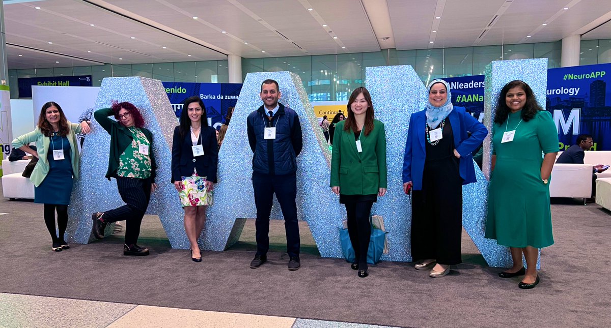 Ready to take on the world of neurology with the AAN board! 🧠💪 Learning, collaborating, and having a blast at the #AANconference! #neurologylove #brainpower <a href="/ranivasireddy22/">Rani Priyanka Vasireddy, MD, MHA</a> <a href="/ashkini1/">Ashwini Kini</a> <a href="/homasadeghian/">Homa Sadeghian</a> <a href="/elifpinarca/">Pinar Coskun, MD</a> <a href="/OmarAlJanabiMD/">عُمَرْ ألجَنْابِي Omar Al-Janabi MD, MS, PhD</a> <a href="/Khawla_abusamra/">Khawla</a> 

#AANAM <a href="/AANmember/">American Academy of Neurology</a> <a href="/NeuroUky/">UKentucky Neurology Residency</a>