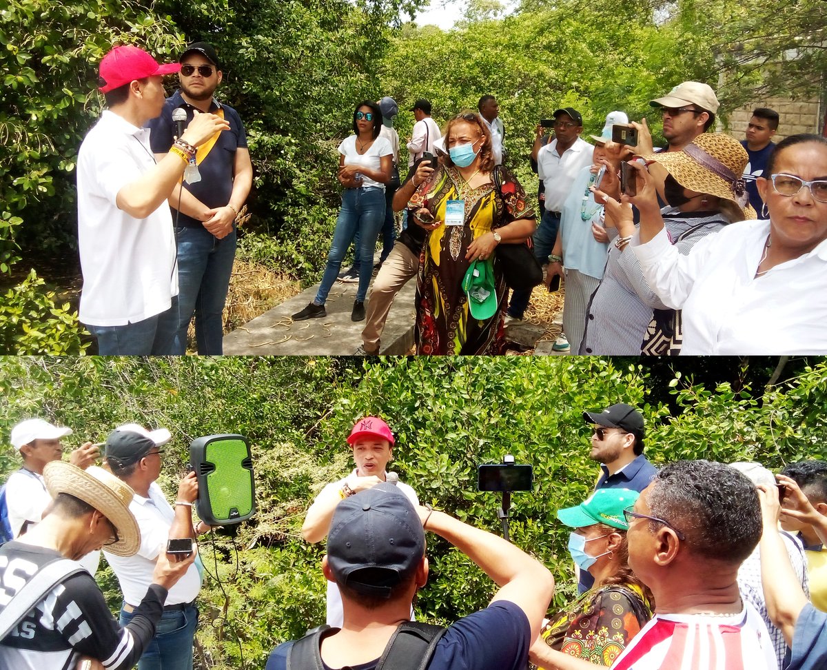 CorpoPreservar's tweet photo. @CORPOGUAJIRA, el @FondoMixGuajira y la Corporación Preservar, como operador, desarrollaron en la ciudad de Riohacha una magnifica jornada de reflexión por el ambiente en torno al ecosistema Humedal Laguna Salá, e invitan a participar en la convocatoria artística Ambientarte. https://t.co/6QsE2pGK71