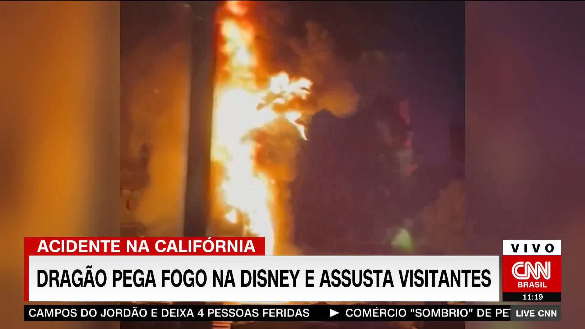 Dragão de 10 metros pega fogo durante show em parque da Disney na  Califórnia; VÍDEO, Mundo