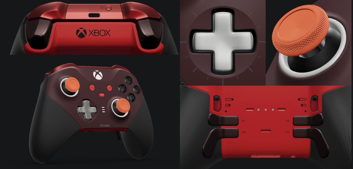 yungchishih's tweet image. 打算生日送自己一個xbox的手把
試著做了一下推們大妖怪的配色
#xbox手把
#xboxeliteseries2controller

 #Arisakaaa #だるまいずごっほ #なるせかいたよ  #大妖怪