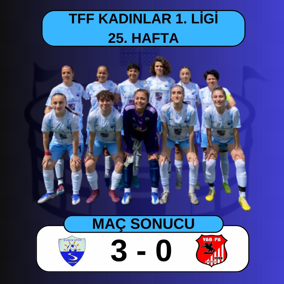 Kadın A takımımızın bugün oynayacağı müsabakaya rakibimiz Samsun Yab-Pa Spor gelmeyince sahadan 3-0 (H) galip ayrıldı.Bu sonuçla Play-Off’a gitmeye hak kazanan takımımızın muhtemel rakibi Horozkent Spor olacak.
<a href="/abdullahozdemir/">Abdullah Özdemir</a> 
<a href="/abdullahucgun33/">Abdullah Uçgun</a> 
<a href="/kemalhurcan/">Kemal Hürcan</a> 
<a href="/mhmt_sirkeci/">Mehmet Sirkeci</a>