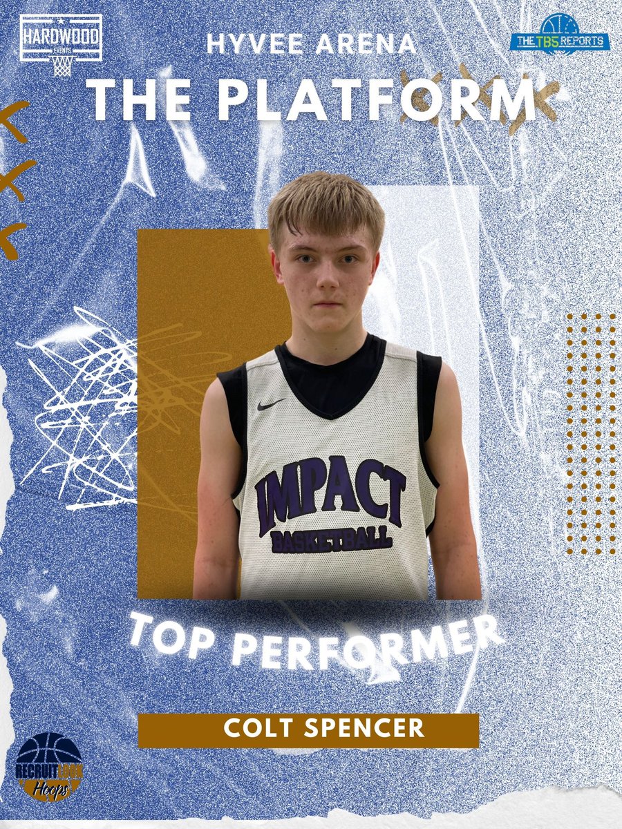 ⭐️Top Performer⭐️

Colt Spencer C Iowa Impact 14U a talented post player with face-up ability. Can shoot the jumper to 3, is an active rebounder on both ends. Good passer from the high post to cutters. Some ball handling ability. Runs the floor in transition.

#RLHOOPSJR