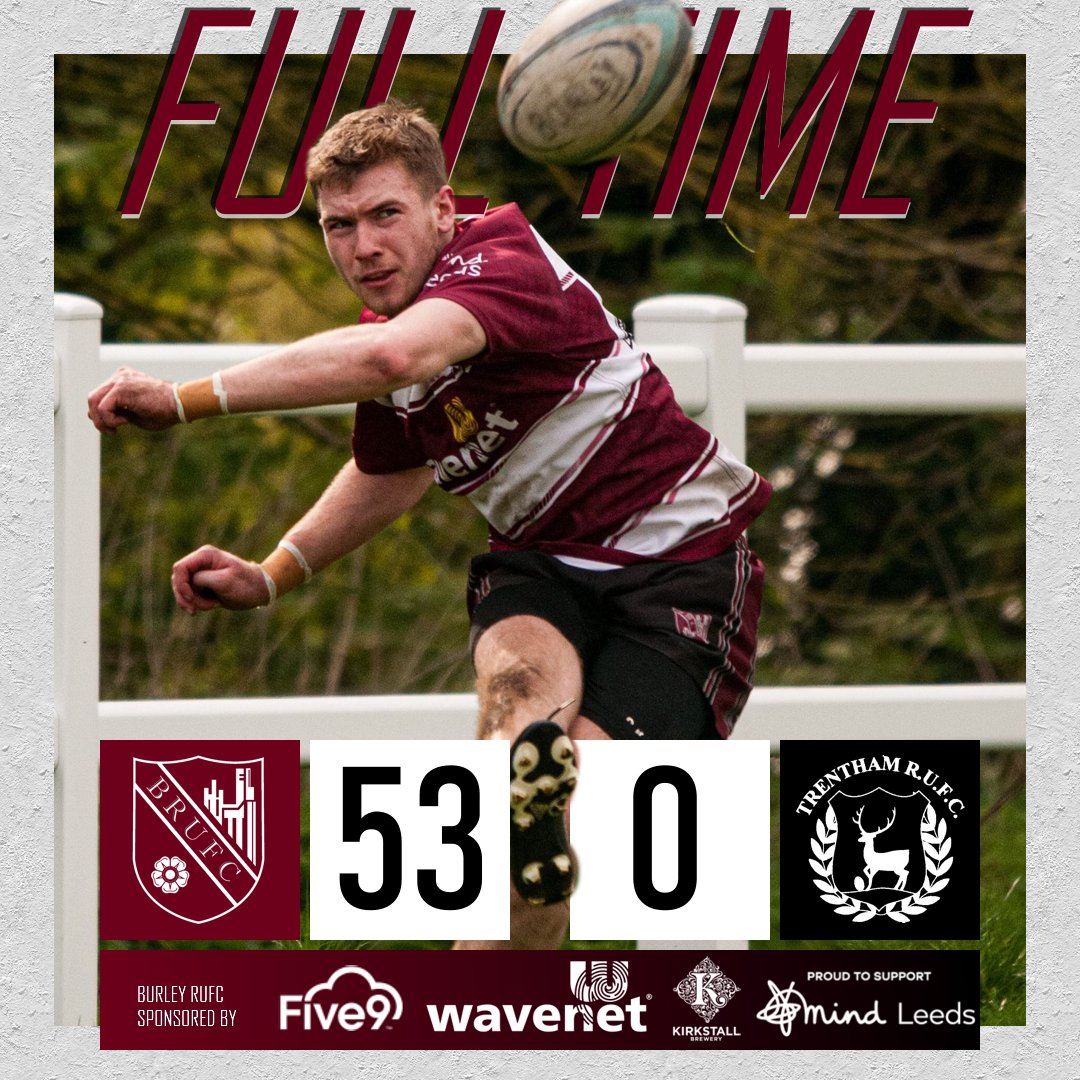 The mighty Burley continued their excellent late-season form to demolish Trentham 53-0 and book a place in the Papa Johns UK plate semi-final.

#rugby #rugbyunion #rugbyplayer #rugbyclub #rugbyteam #leedsrugby #yorkshirerugby #englandrugby #rugbylife #yorkshire3 #sport