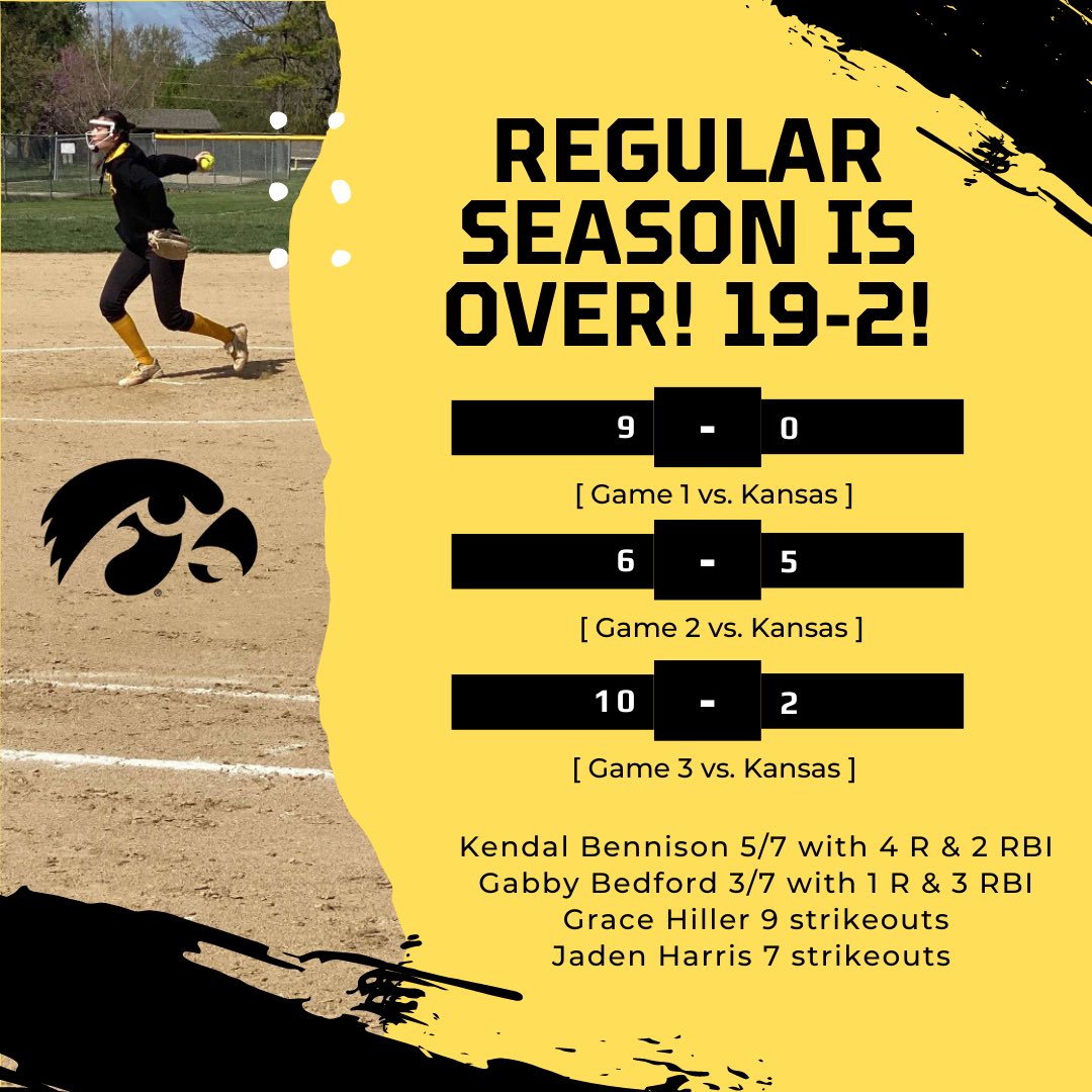 Iowa Softball Club on Twitter "That concludes the Hawkeyes regular