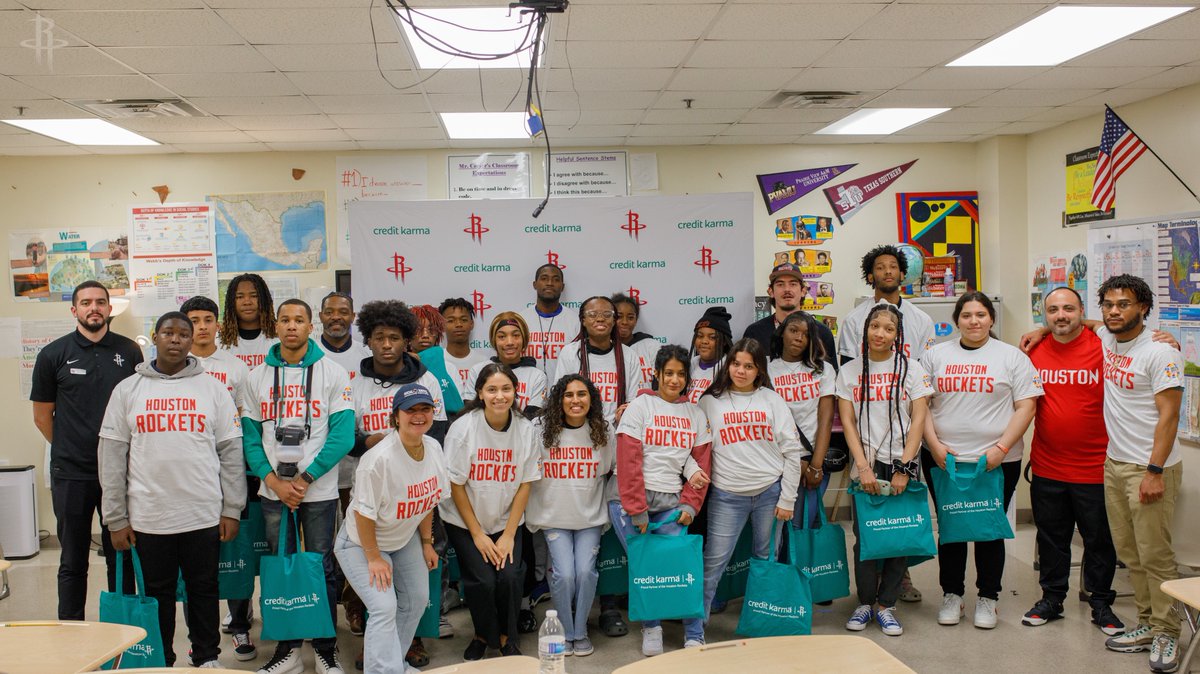 Houston Rockets (@houstonrockets) on Twitter photo The Houston Rockets and <a href="/CreditKarma/">Intuit Credit Karma</a> teamed up with the City of Houston for their TeamUP initiative to leverage the power of sports to develop youth in underserved communities, equipping them with the skills, experience, & motivation to pursue a career path in sports 🚀 The Houston Rockets and <a href="/CreditKarma/">Intuit Credit Karma</a> teamed up with the City of Houston for their TeamUP initiative to leverage the power of sports to develop youth in underserved communities, equipping them with the skills, experience, & motivation to pursue a career path in sports 🚀