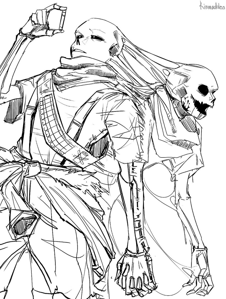 I never thought I'd post this sketch, oh well.

#inksans