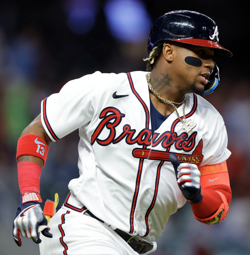 MLB_Math's tweet image. April 23 OVOA standings: 

1. Max Muncy: 33.982
2. Ronald Acuña Jr.: 32.557
3. James Outman: 31.979
4. Brandon Marsh: 29.843
5. Adam Duvall: 28.804
6. Matt Chapman: 28.282
7. Brandon Nimmo: 28.054
8. Pete Alonso: 27.505
9. Jorge Mateo 27.318
10. Luis Arraez: 27.213