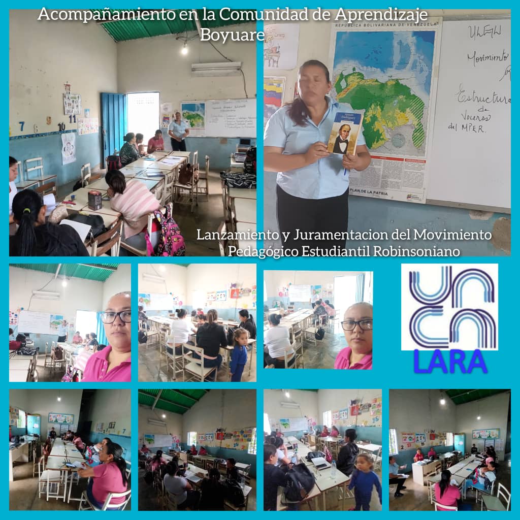 SomosUnem's tweet photo. #FormandoEducadores📢|| Desde los municipios Crespo, Jiménez e Iribarren la #UTGULara hizo este #22Abr el lanzamiento del Movimiento Pedagógico Nacional Robinsoniano.
#ALBAUniónDeportiva
@NicolasMaduro
@_LaAvanzadora
@sandraoblitasr
@MPPEUVEN
@MPPEDUCACION https://t.co/6gbz5krN5u