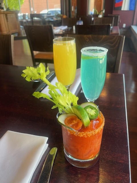 Don't forget! We'll be open today from 11am to 3pm for lunch, along with our $6 mimosas and Bloody Marys! We have a classic Mimosa along with our amazing Tiffany Mimosas, Bloody Marys and our special Spicy Pickled Bloody Marys!
