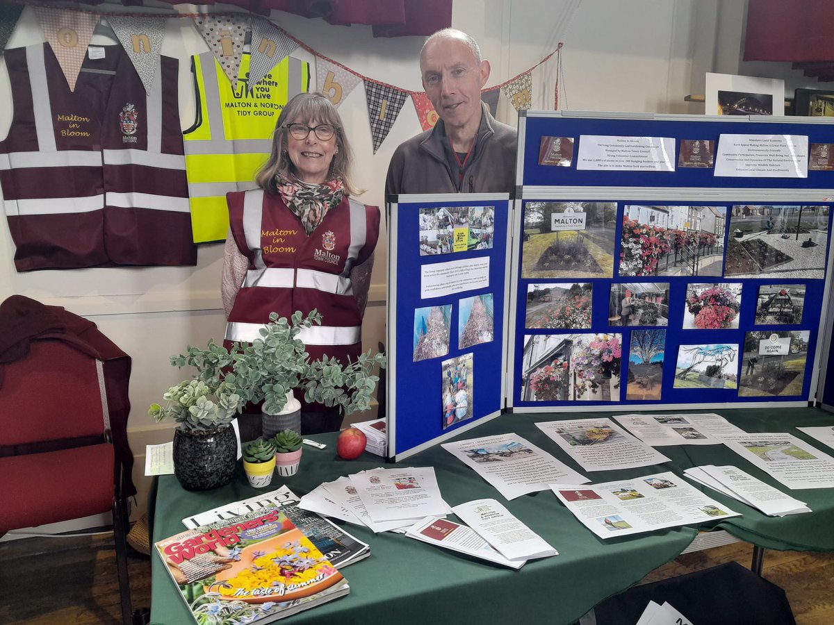 Yesterday we attended the involve event at <a href="/TheMiltonRooms/">The Milton Rooms, Malton</a> hosted by <a href="/MNortonrotary/">Malton&NortonRotary</a> and sharing a stand  with @maltontidygroup.  It was great to communicate with  other stall holders and meet new potential volunteers. #malton <a href="/visitmalton/">Visit Malton</a> <a href="/KarenGazette/">Karen Darley</a> <a href="/gazetteherald/">Gazette & Herald, Ryedale</a> #volunteers