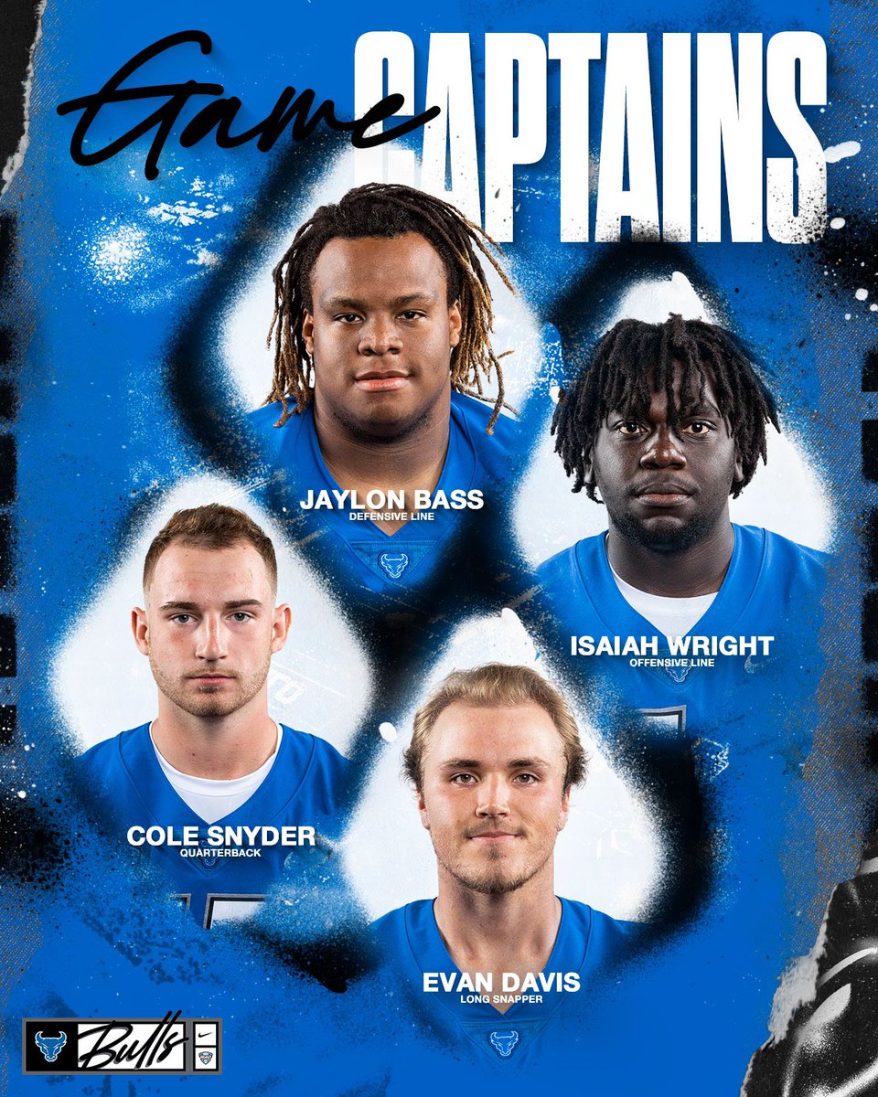 🔵 Game Captains 

#UBhornsUP l #PoundTheRock