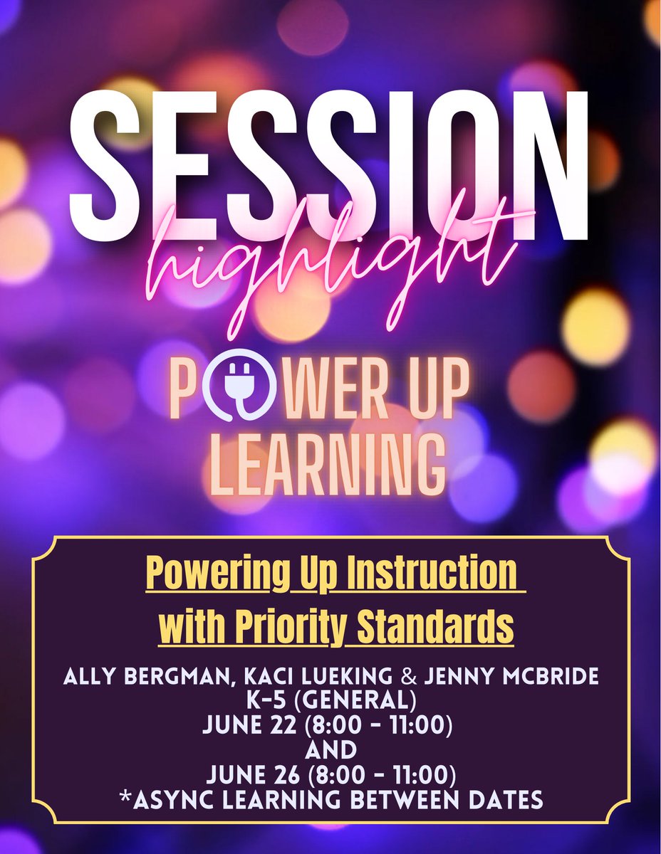 Too much to get through? Let <a href="/_jennymcbride/">Jenny McBride</a>, <a href="/mrsluekingmath/">Kaci Lueking</a>, &amp; Ally Bergman focus your next year with the priorities. May 1st is the registration deadline! 

#WSDPowerUp
#WSDLevelUpLearner #wsdlearns
#WeAreWentzville
#EmpowerAllLearners