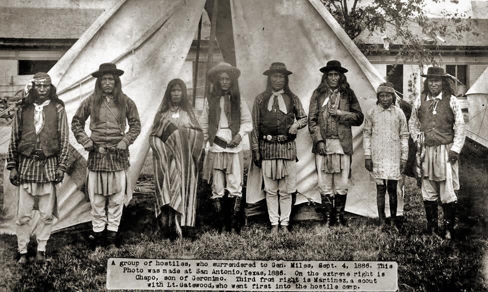 Traces of Texas on Twitter "Member's of Geronimo's Apache tribe at Fort Sam Houston in San
