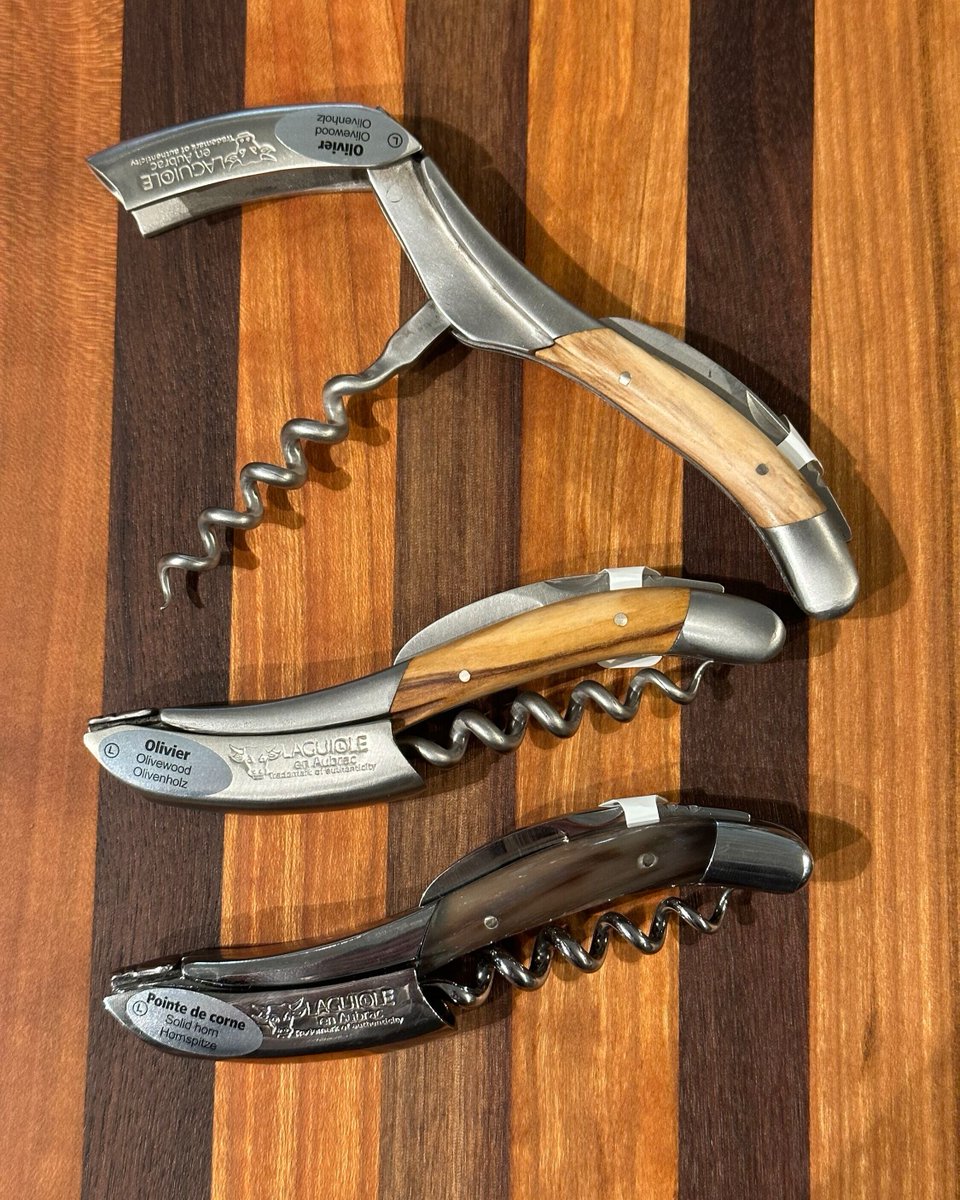 jupiterandmain's tweet photo. Just in from France, check out these beautiful Sommelier Waiter's Corkscrews from Laguiole ❤️ 🍷 https://t.co/8x8UKKCUSV