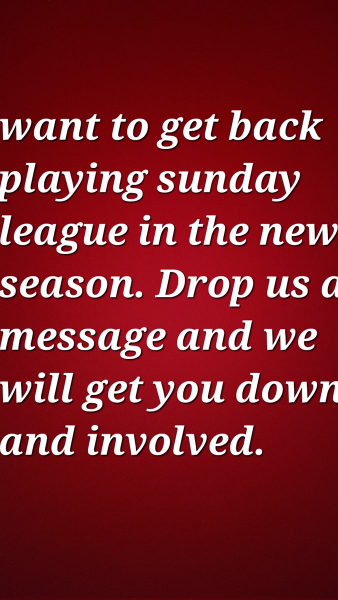 New players needed for next season. Drop us a message

Retweets appreciated