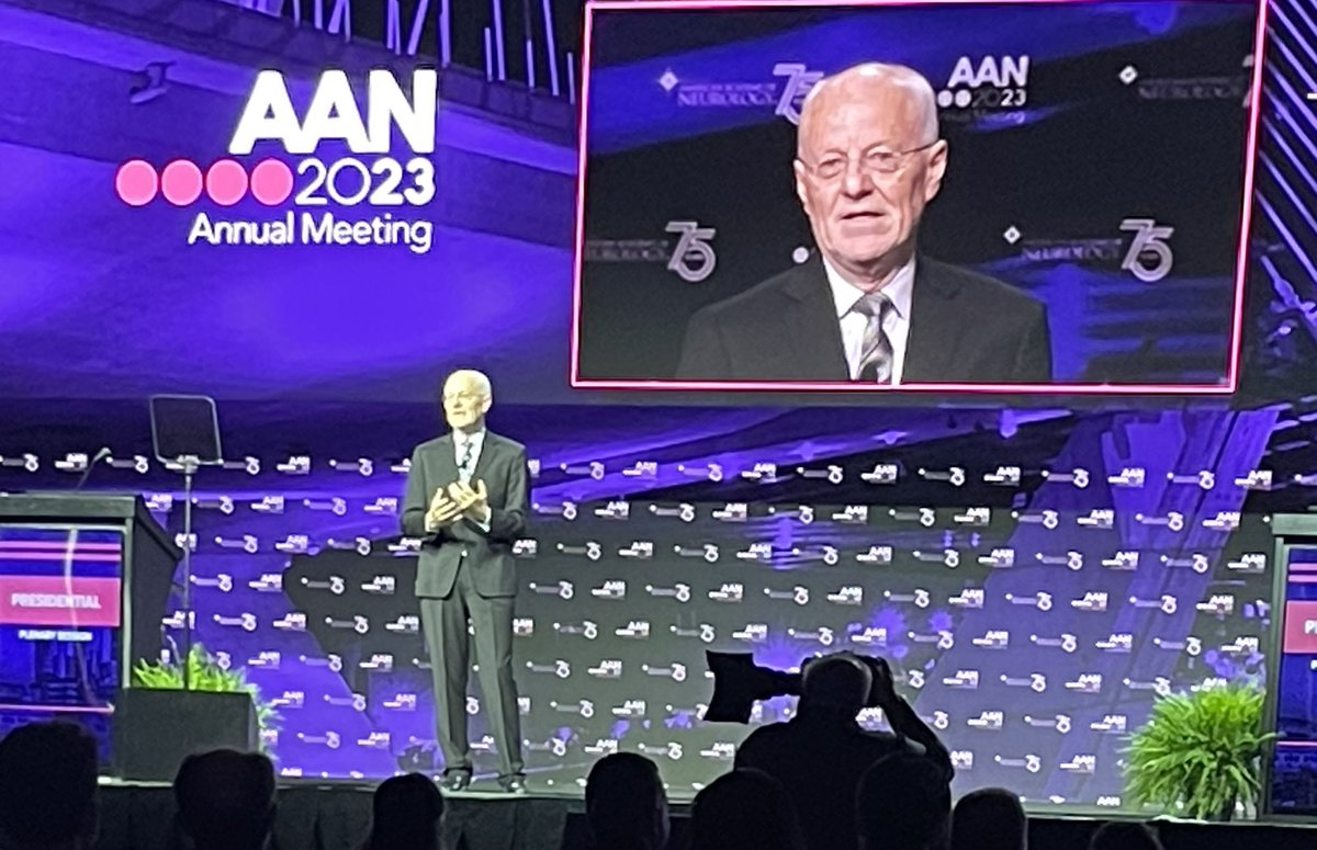 Congratulations to Prof. Peter Goadsby on behalf of the #EHF for being awarded with the Robert Wartenberg Prize from the #AAN at this year’s annual meeting in #Boston for his achievements in #Headache and #Migraine research.