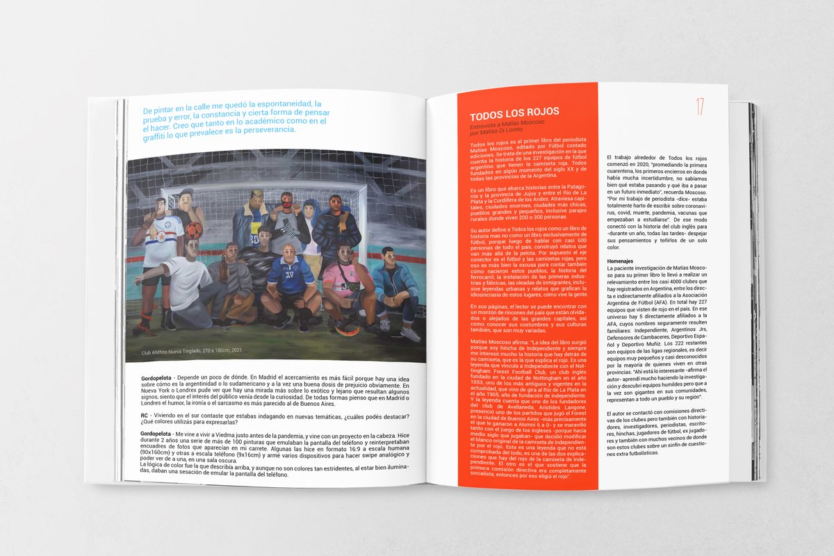 En el último número de Revista Crepúsculo, dedicado a “Los colores”, entrevistamos a Martín Kazanietz, más conocido como Gordopelota , quien desarrolla escenas referidas al fútbol amateur ⚽

Te invitamos a leer la nota acá! 
drive.google.com/drive/folders/…