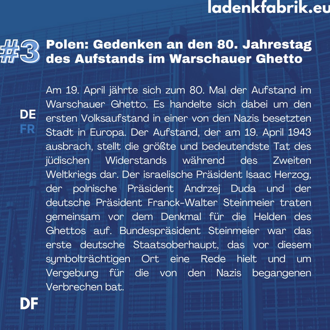 ladenkfabrik's tweet photo. 🇪🇺Eine Woche, drei EU-News. Sonntag ist EU-Tag: le #DimanchEU. Von Maïssane Mezgueldi https://t.co/JxSCfJP7Bq