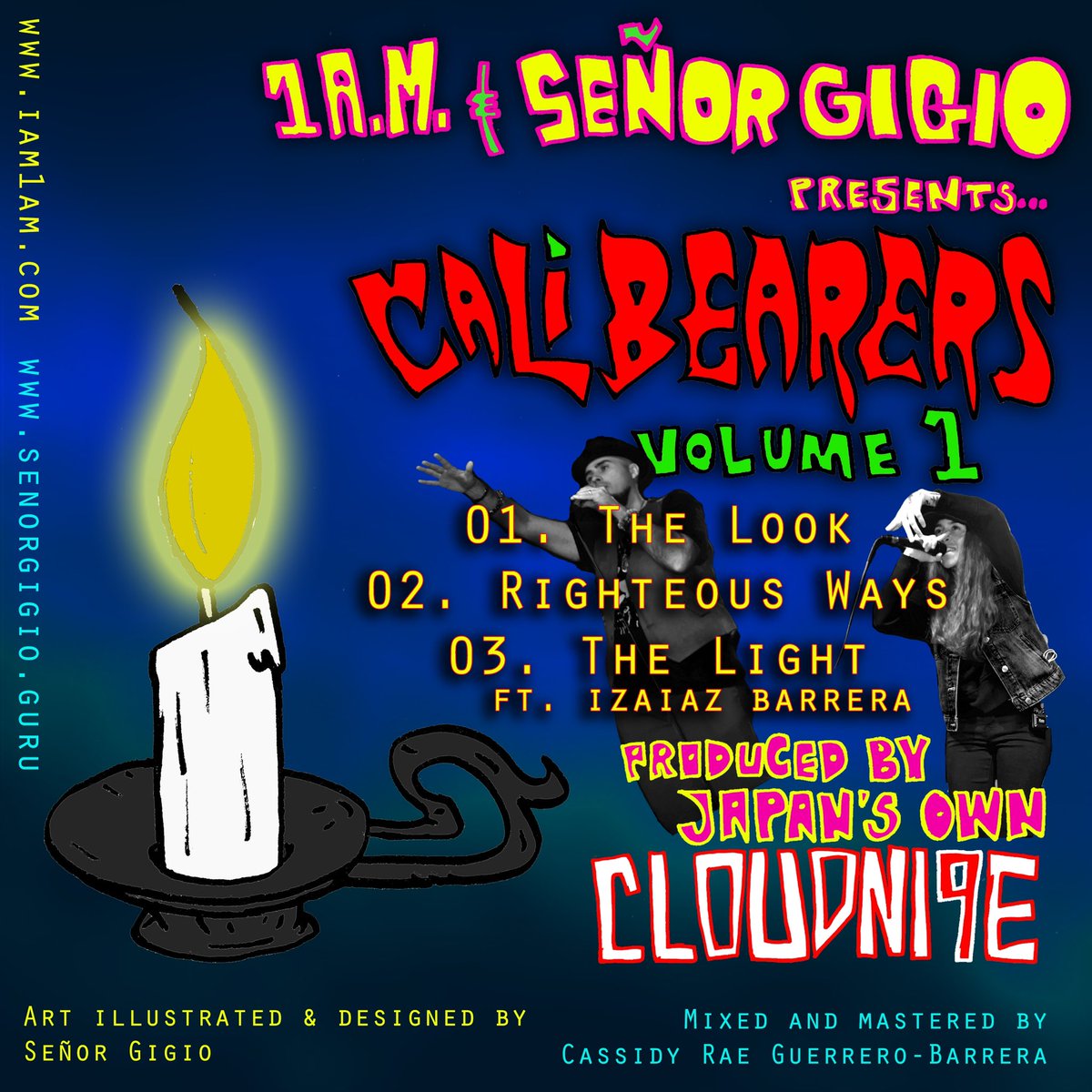 Señor Gigio (@senorgigio) on Twitter photo New music out today!
<a href="/its1amsomewhere/">1 A.M.</a> & <a href="/SenorGigio/">Señor Gigio</a> presents… “Cali Bearers Vol. 1”.
🐻 🐻 🕯 🕯 
3 exclusive tracks produced by Japan’s Cloud NI9E.
High-level lyricism with a message over hard beats that knock. You’re welcome.
hyperfollow.com/calibearersvol1 New music out today!
<a href="/its1amsomewhere/">1 A.M.</a> & <a href="/SenorGigio/">Señor Gigio</a> presents… “Cali Bearers Vol. 1”.
🐻 🐻 🕯 🕯 
3 exclusive tracks produced by Japan’s Cloud NI9E.
High-level lyricism with a message over hard beats that knock. You’re welcome.
hyperfollow.com/calibearersvol1