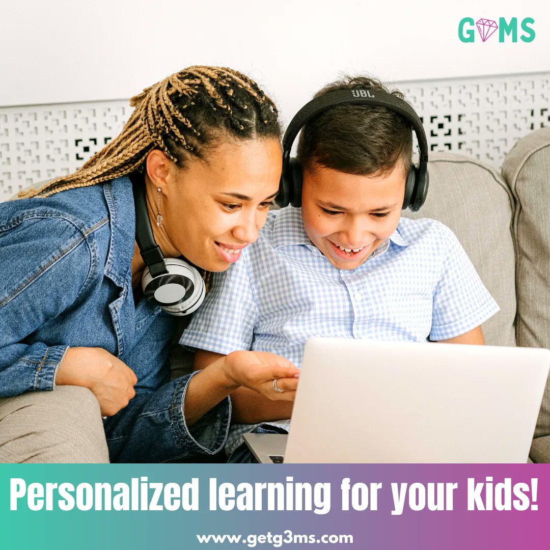 Tailored learning experience for every child. Get G3MS App today! #getg3ms #funlearning  #educationalapp #onlinelearning #kidsapp #appsforkids #edtech #personalizedlearning