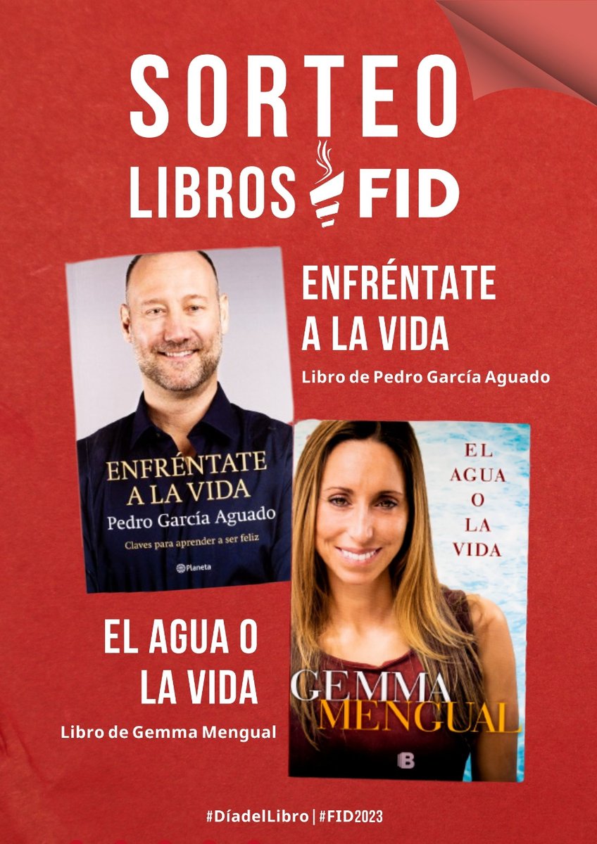 🎁❗❗ 𝗦𝗢𝗥𝗧𝗘𝗢 𝗙𝗜𝗗 ¿𝗤𝘂𝗶𝗲𝗿𝗲𝘀 𝗴𝗮𝗻𝗮𝗿 𝘂𝗻 𝗣𝗔𝗖𝗞 𝗱𝗲 𝗲𝘀𝘁𝗼𝘀 𝗱𝗼𝘀 𝗹𝗶𝗯𝗿𝗼𝘀?❗❗📚

📖 ENFRÉNTATE A LA VIDA - <a href="/pgaguado/">pgaguado</a> 
📖 EL AGUA O LA VIDA - <a href="/gemmamengualciv/">gemma mengual civil</a> 

Pasos para participar:
➡️ Síguenos en <a href="/ForosFID/">Foros FID</a> 
➡️ 𝗥𝗧 a esta publicación.

+ info ⬇