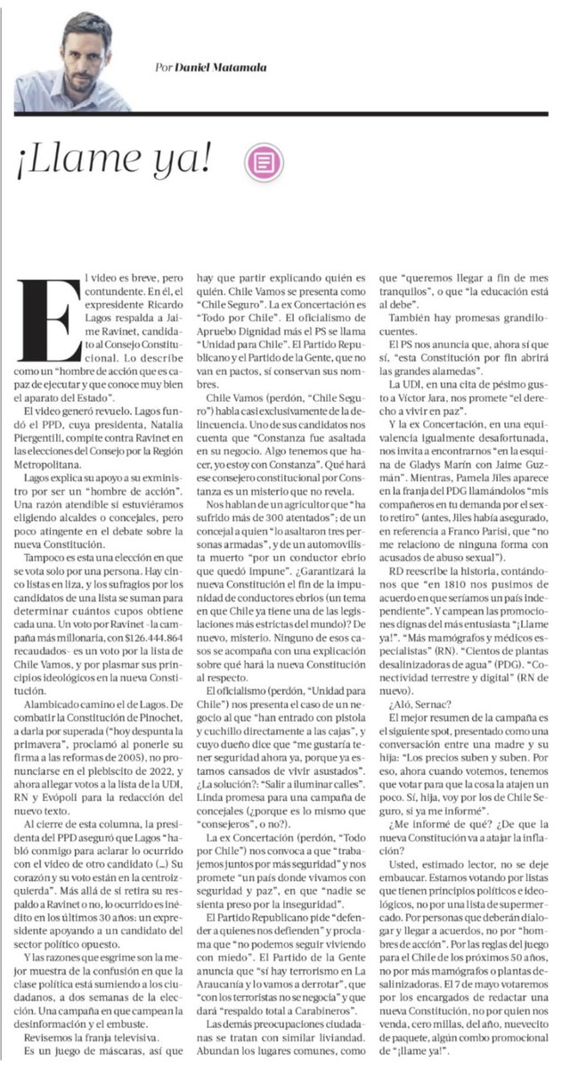 Daniel Matamala tweet media