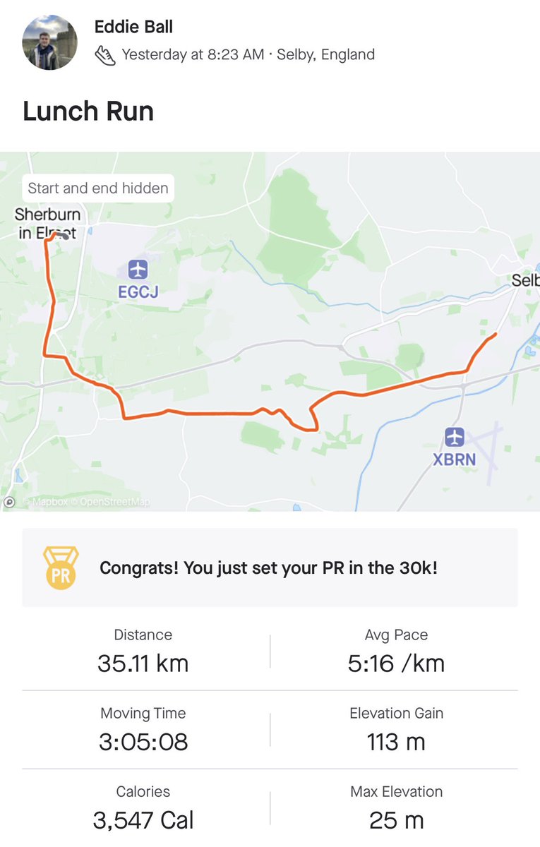 Only a few runs left until the @Rob7Burrow Leeds Marathon. Felt good yesterday even if I was running in the 🌧️ @TeachersRunClub