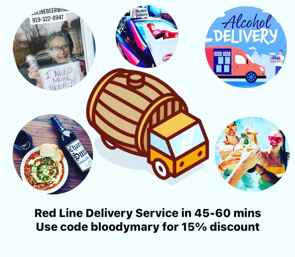 Let us deliver the fun to you😉…
🍾🥂🍺🍻🍾🏎️🏎️🏎️🏎️

⏰ Daily : 10:30 am - Midnight
📱 919-322-8947
👩‍💻 redlinebeerwine.com
.
.
.
.
#alcoholdelivery #rtp #beerdelivery #winedelivery #raleighnc #durhamnc #chapelhillnc #apexnc #carync #knightdalenc #ga… instagr.am/p/CrYlh5sLaXa/
