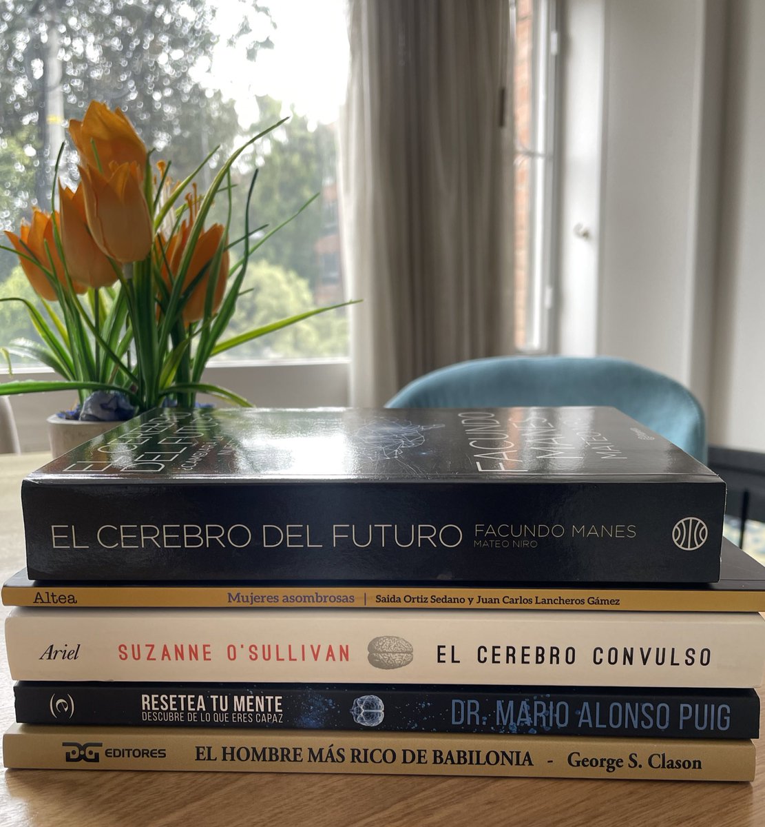 En el #DiaDelLibro mis nuevos tesoros que se suman a la noñada. 

No puedo estar más emocionada por este 2023 de lectura en mi nueva pasión. #Neurociencia 

#SantJordi 🌹