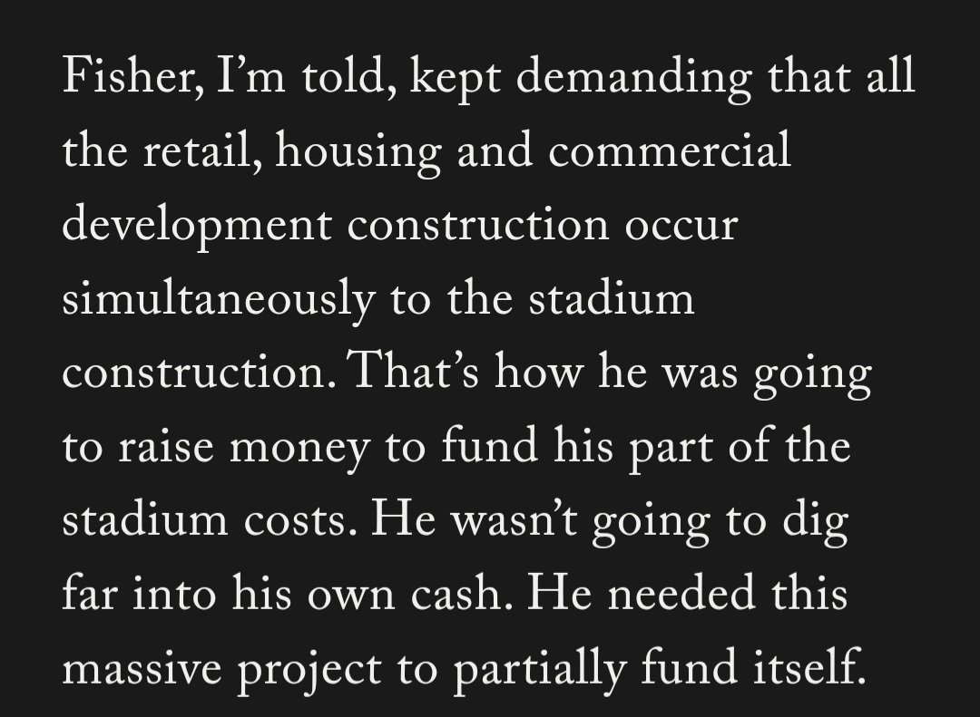 ThatBootlegGuy's tweet image. Haven't paid too much attention to the nuts and bolts of A's owner John Fisher's ballpark follies, but this bit is wild to me. How does the ballpark NOT come first?