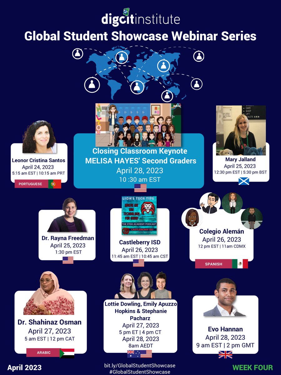 @EvoHannan @mrshowell24 @abid_patel @Gaiinz @mexusmx @richreadalot @MrsHayesfam @ReallyschoolK @Actionjackson @poppygibsonuk We are 🎉 students, classrooms & school communities around the 🌍 who #UseTech4Good during our month-long #GlobalStudentShowcase #GlobalStaffroomPLN with @WonderNamya @inc_yv @HeatherTechEdu @klnamya @JenWilliamsEdu @rlfreedm @TakeActionEdu @edwaves @LottieDowlingNZ @MrsHayesfam