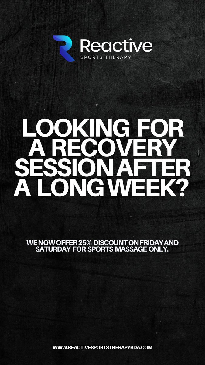 reactivebda's tweet image. DM us or book via the link in our bio!