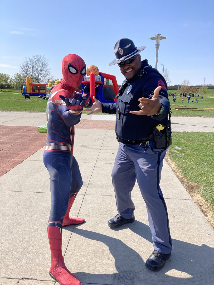 There are hero’s among us!  #healthykidsday Stinson Park Omaha.