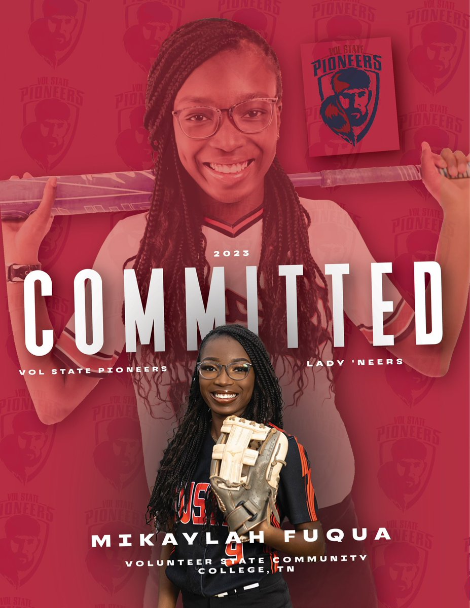 MikaylahFuqua's tweet photo. Very excited to announce that I have verbally committed to continue my athletic and academic career at Volunteer State Community College. I’m very excited for this new opportunity!❤️💙#govols #GloryToGod @AHIGHSoftball @Firecrackers04 @TopPreps https://t.co/AeBYhZev5t