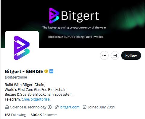 The official #BRISE Twitter page now has a GOLD badge!
