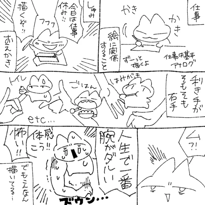 雑日記
左手でできることは左手でやるように意識している… 