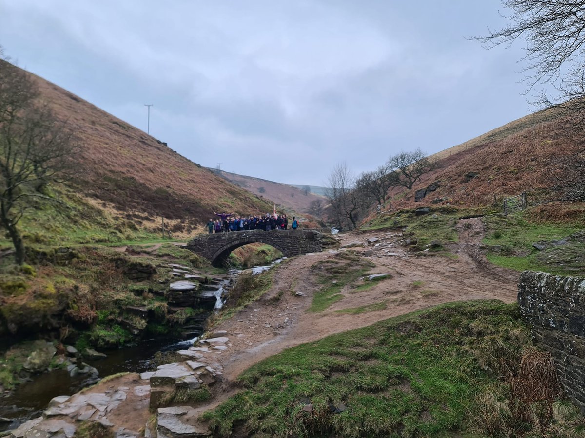 A brilliant St Georges Day ceremony earlier today by one of the groups, (Bakewell ESU / <a href="/PeakScouting/">PeakDistrictScouts</a> ) staying at <a href="/Gradbachscouts/">Gradbachscoutcamp</a> this weekend. I bet it raised a few raised eyebrows of any walkers passing through Three Shires Head !